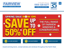 Tablet Screenshot of fairviewwindows.co.uk